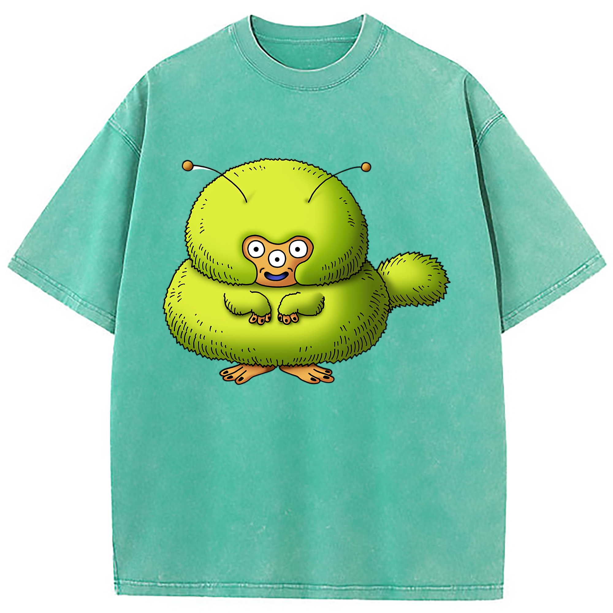 （画像用） ドラゴンクエスト Doragon Kuesuto Dragon Quest 綿100% ヴィンテージ風 半袖Tシャツ（フロントプリント）